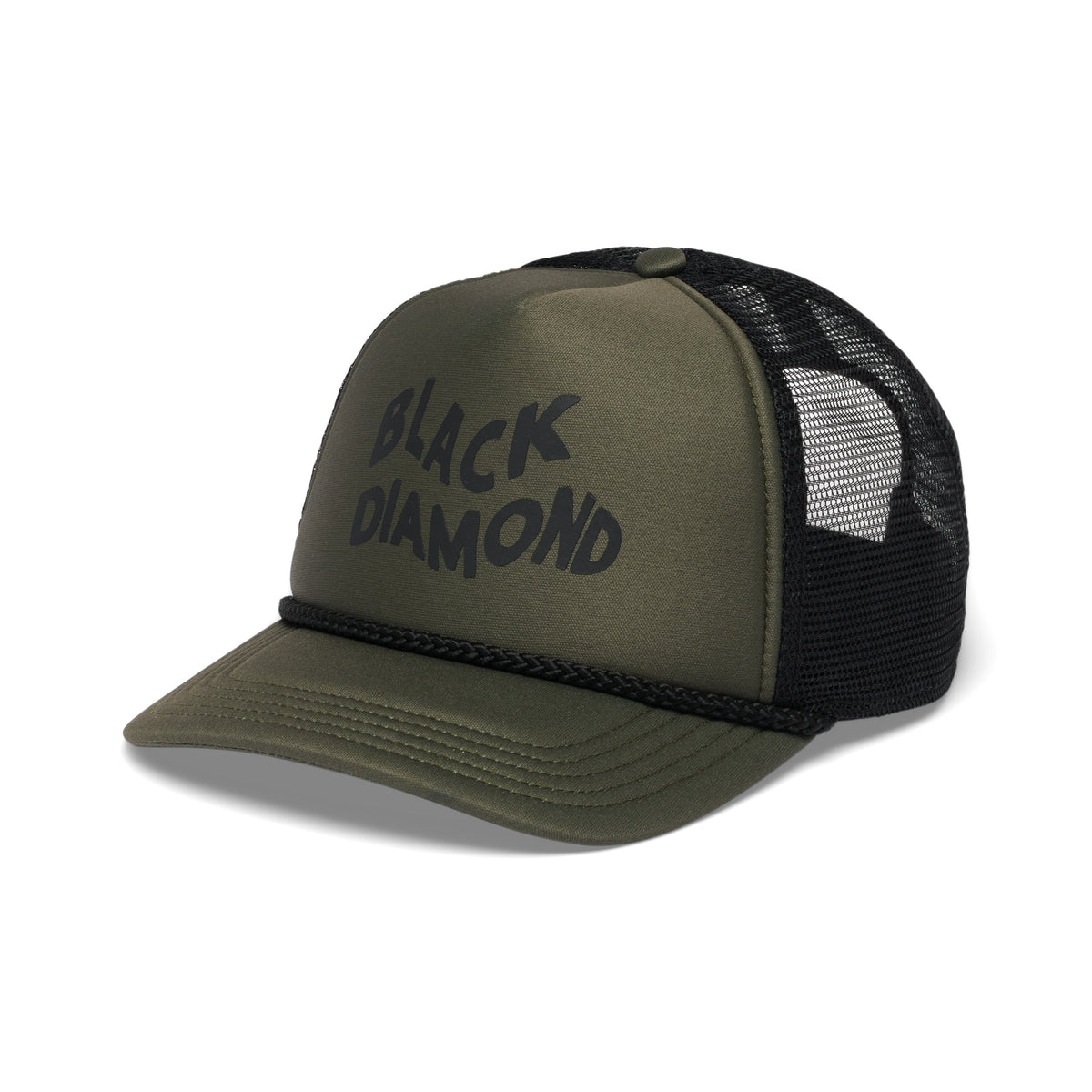 Flat Bill Trucker Hat | Black Diamond Trending
