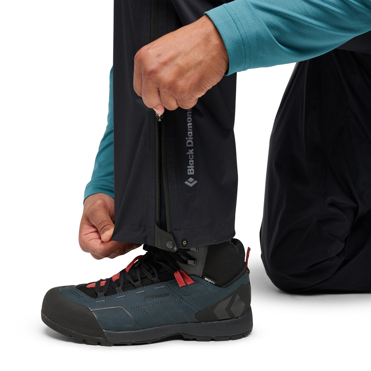 Men's Fineline Stretch Full Zip Pants | Black Diamond Classic