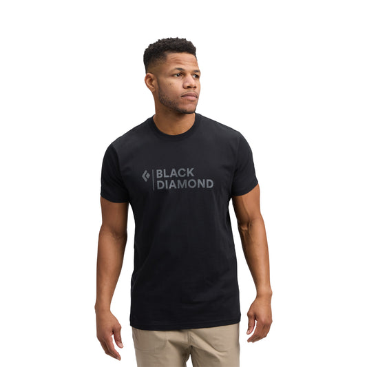 Men's Mini Stacked Short Sleeve Tee | Black Diamond Signature