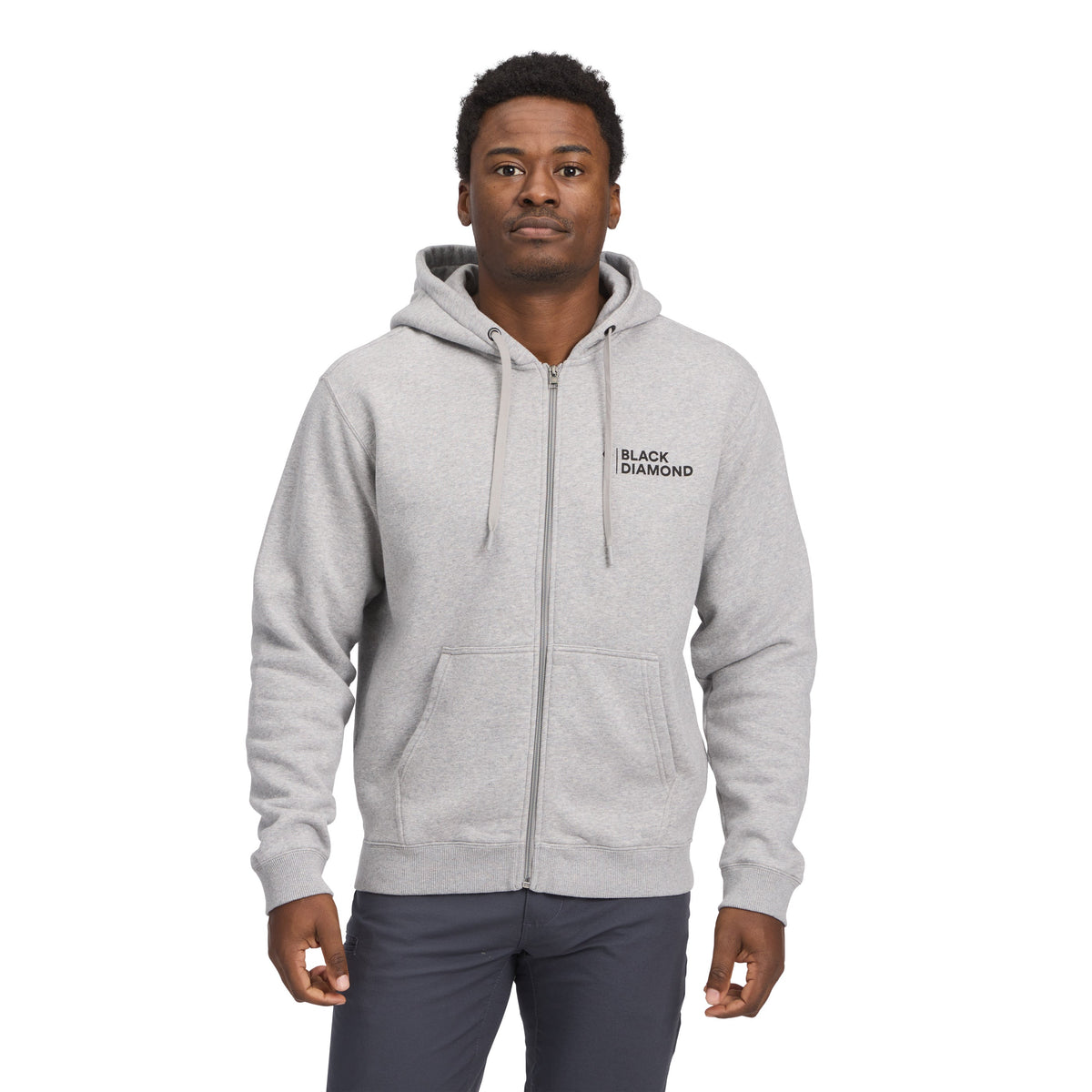 Men's Mini Stacked Full Zip Hoody | Black Diamond Everyday