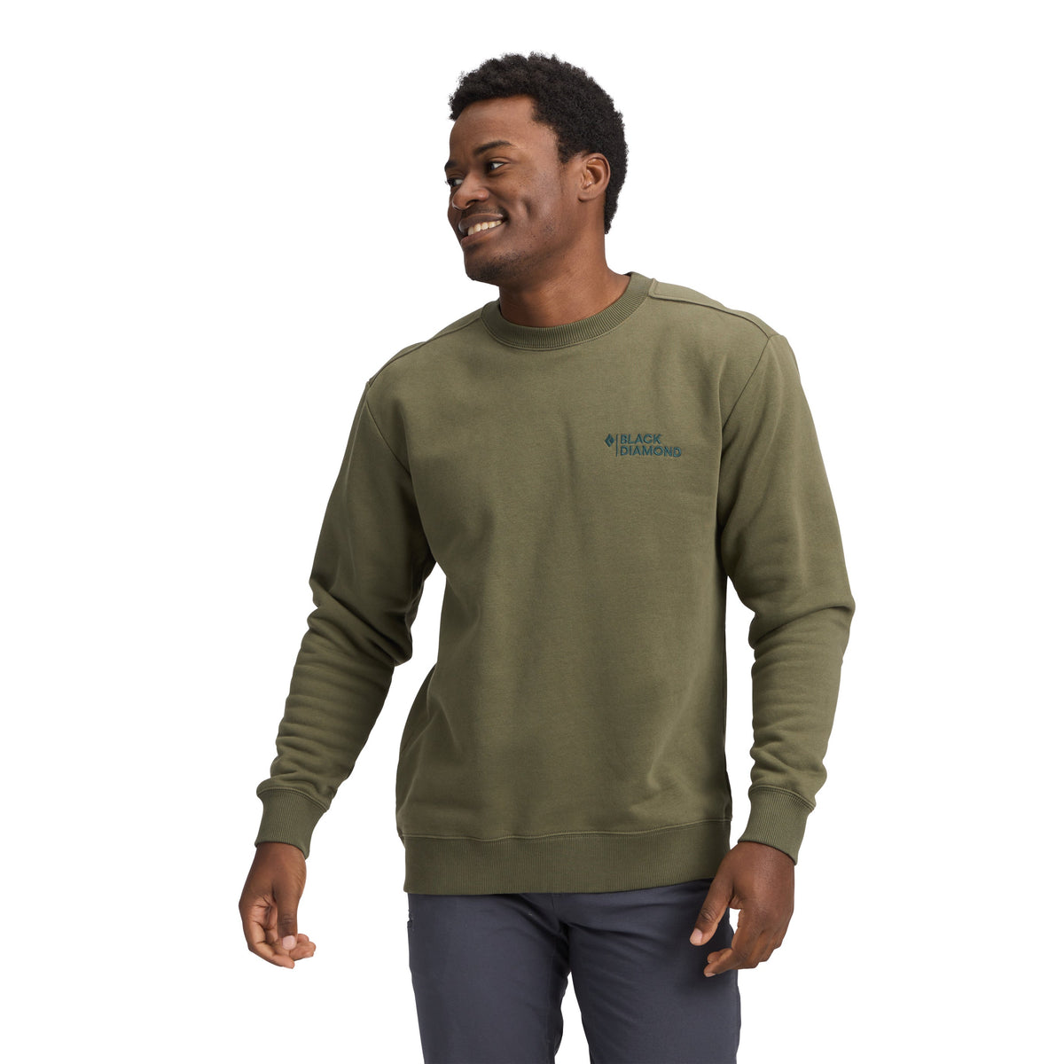 Men's Mini Stacked Crewneck | Black Diamond Best Seller