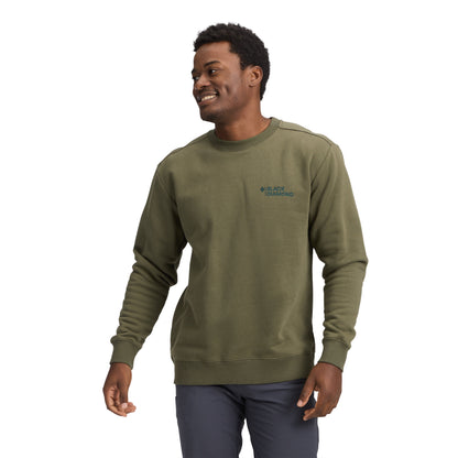 Men's Mini Stacked Crewneck | Black Diamond Best Seller
