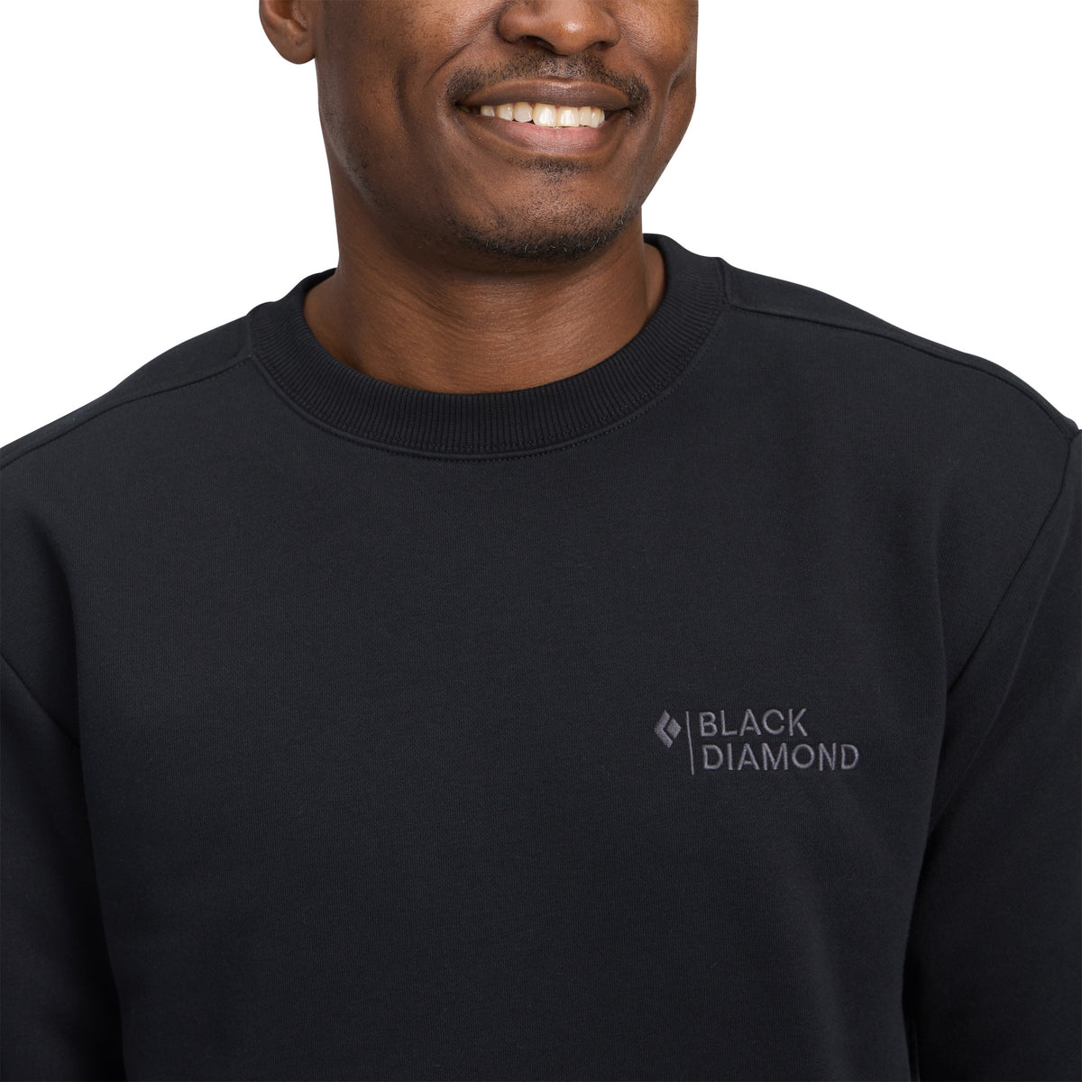 Men's Mini Stacked Crewneck | Black Diamond Best Seller