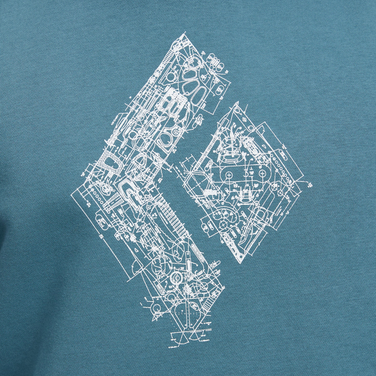 Men's Engineered Diamond Pullover Hoody | Black Diamond Recommended