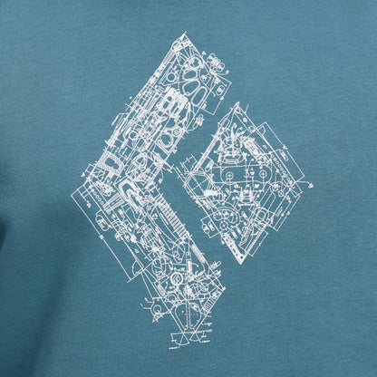 Men's Engineered Diamond Pullover Hoody | Black Diamond Recommended