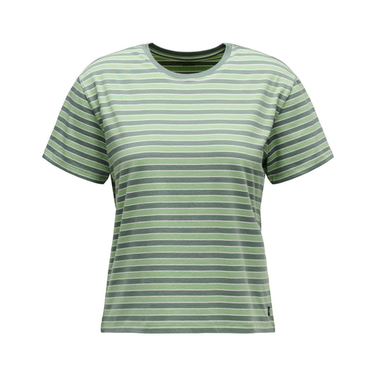 Women's BD Stripe Short Sleeve Tee Long | Black Diamond Classic