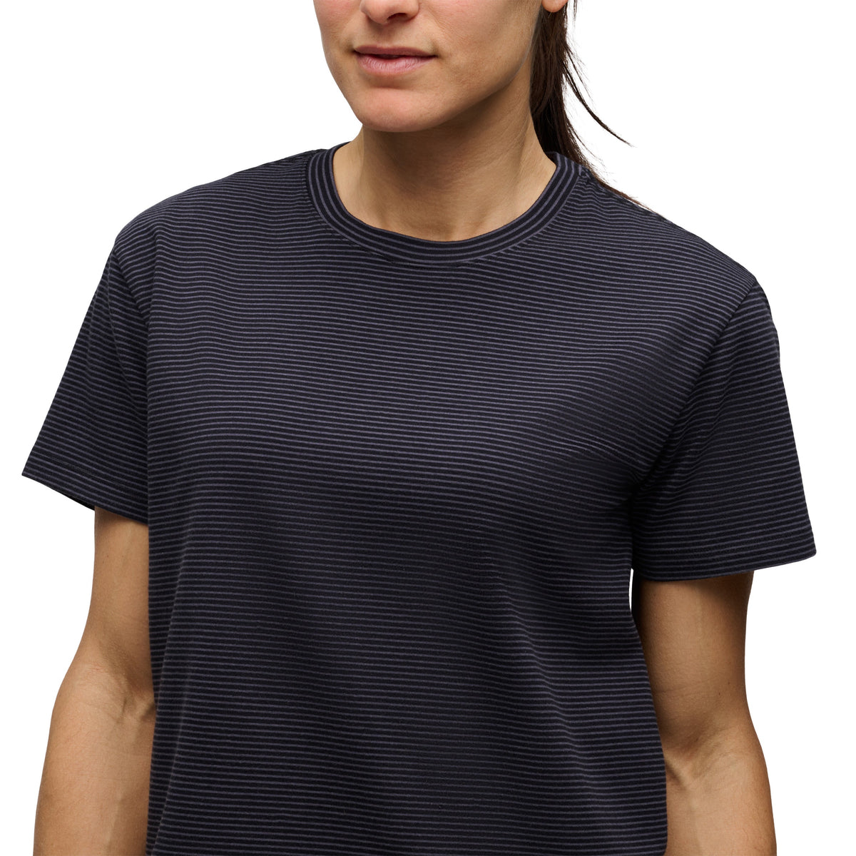 Women's BD Stripe Short Sleeve Tee Long | Black Diamond Classic