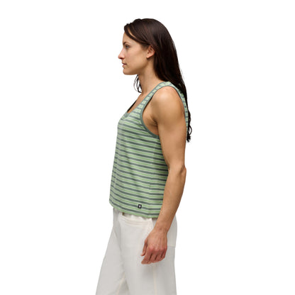 Women's BD Stripe Tank Long | Black Diamond Recommended