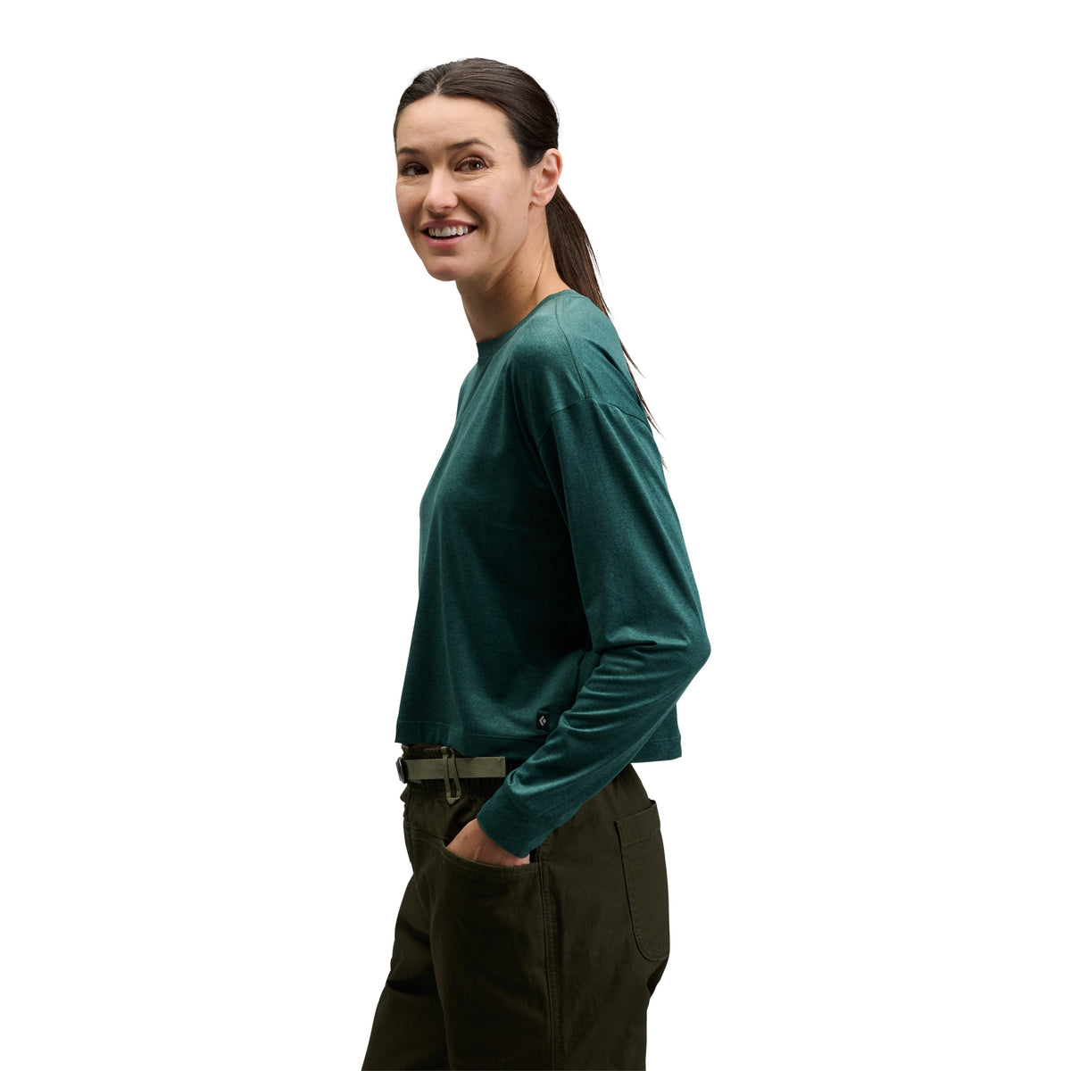 Women's Circuit Long Sleeve Tee | Black Diamond Essential