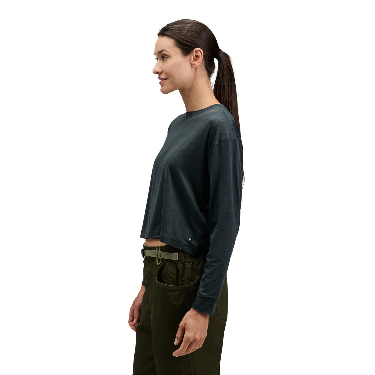 Women's Circuit Long Sleeve Tee | Black Diamond Essential