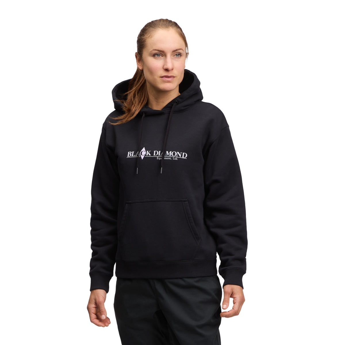 Women's Heritage Wordmark Pullover Hoody | Black Diamond Essential