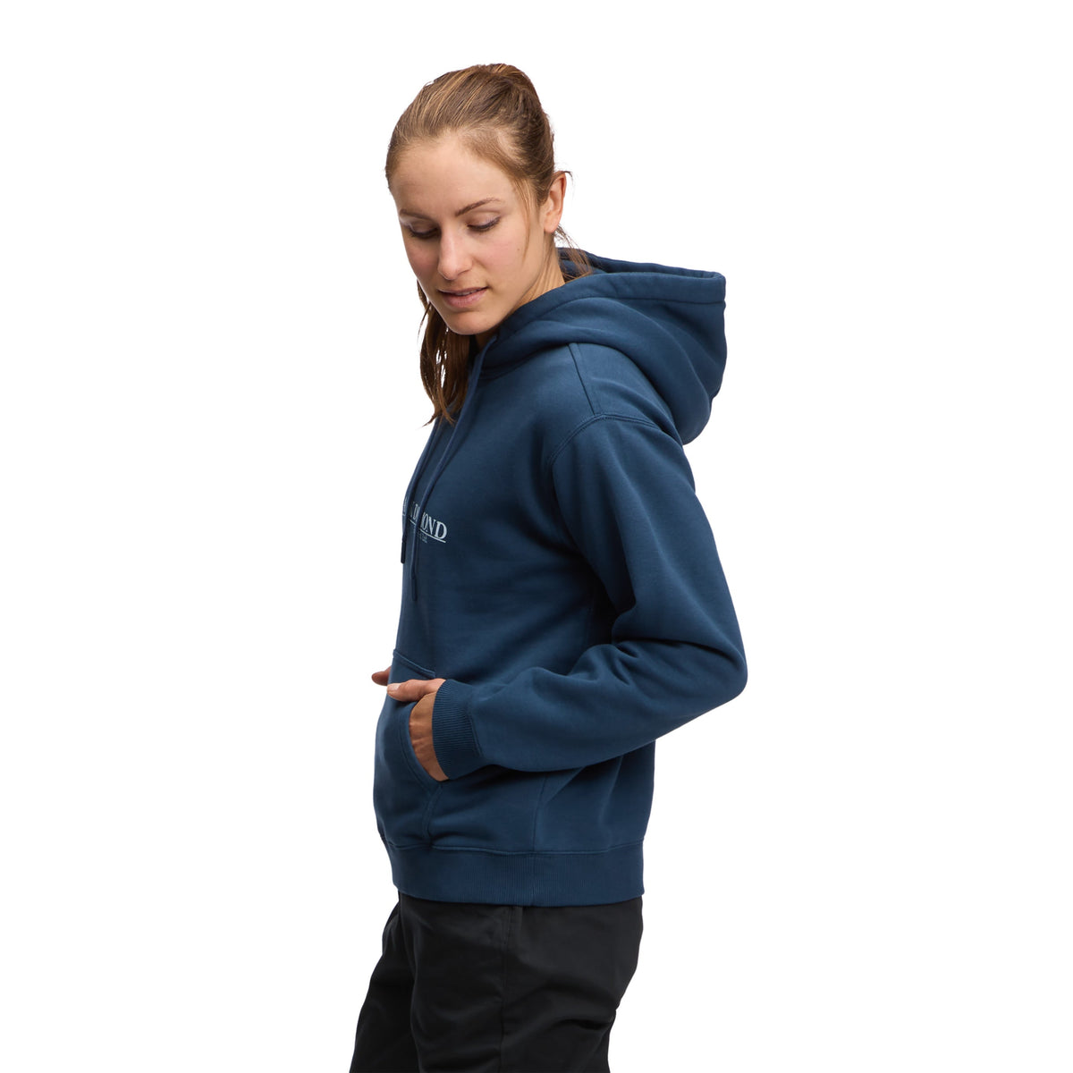 Women's Heritage Wordmark Pullover Hoody | Black Diamond Essential